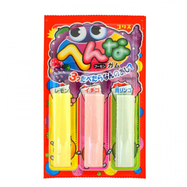 Жевательная резинка CORIS 3 вкуса Лимон/зеленое яблоко/ягода, 15 гр