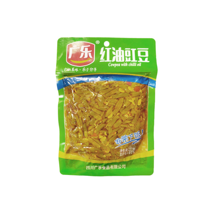 Салат "Овощи соленые стручки фасоли в красном масле", 227 гр