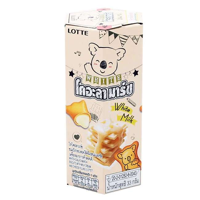 Печенье Коала Марч молочный крем и сыр с начинкой 37 гр Тай Лотте