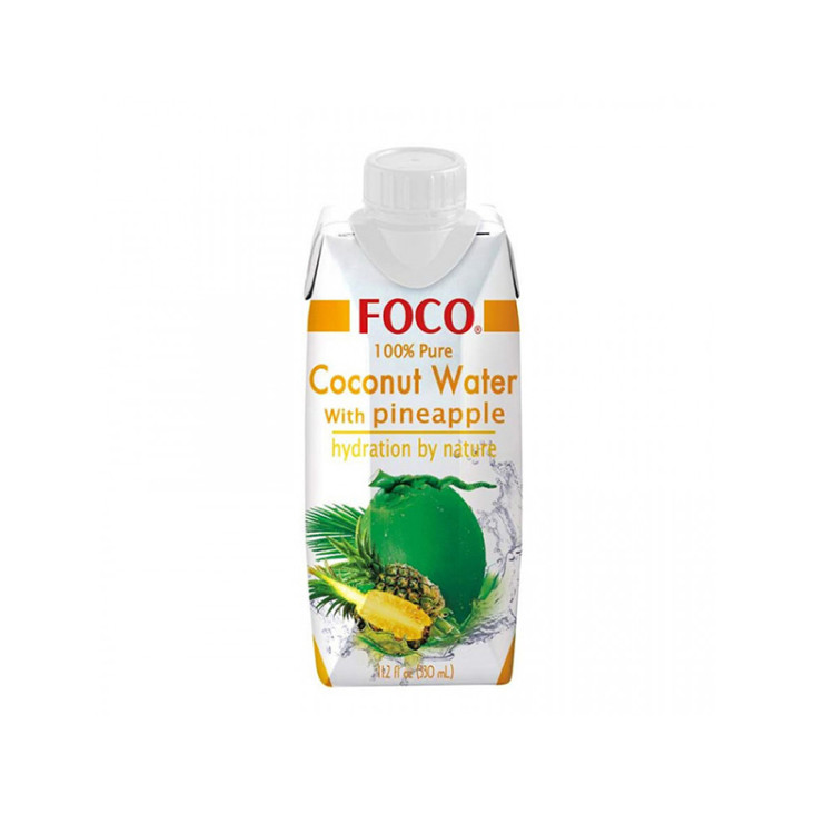 Кокосовая вода с соком ананаса FOCO 330 мл ВЫВОД