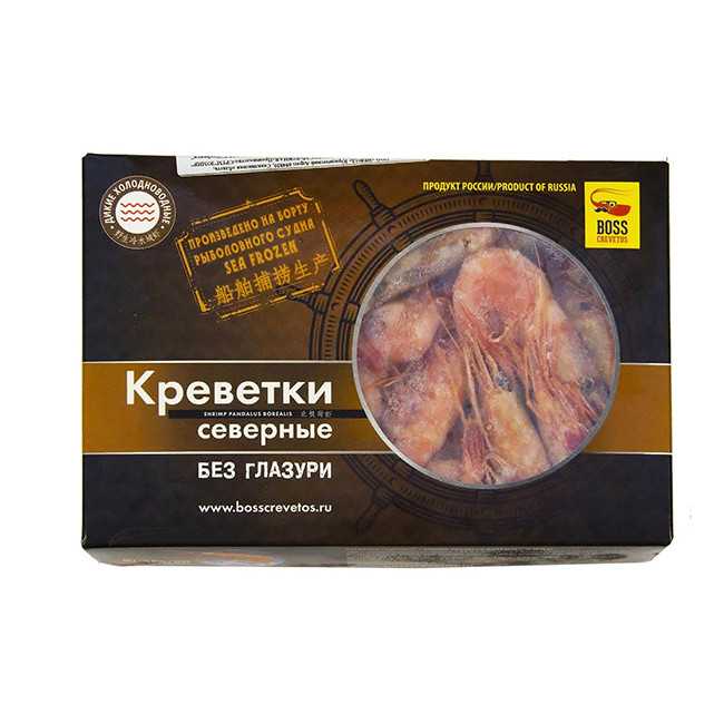 Креветка северная в/м, н/р 70-90 Boss Crevetos, 1кг ВЫВОД