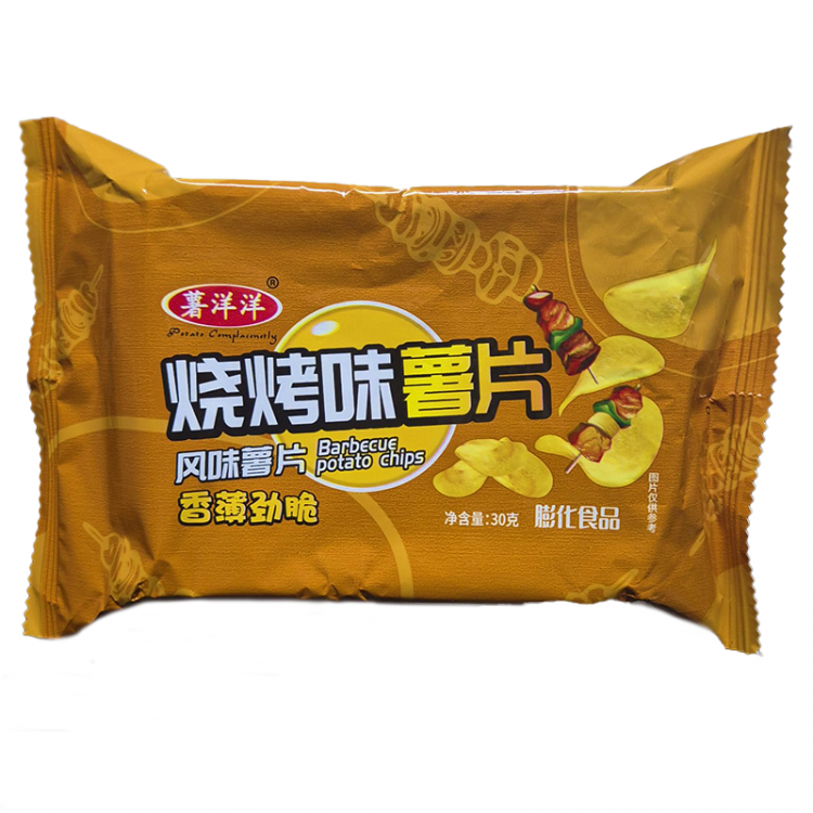 Чипсы картофельные со вкусом барбекю Shuyangyang, 30 г