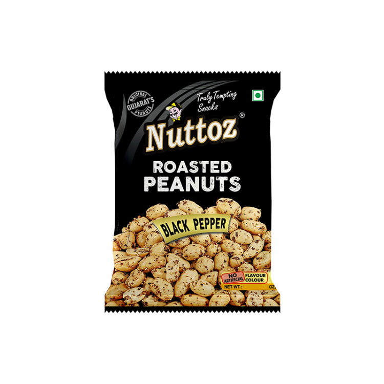 Арахис перец черный обжаренный в специях Nuttoz, 25 г