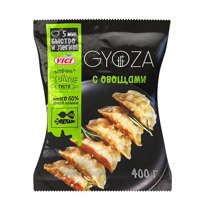 Пельмени гёдза с овощами VICI, 400 г