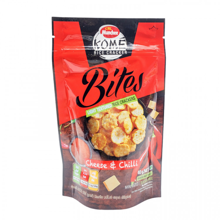 Крекеры мини рисовые KOME Сыр и перец чили, 40 гр