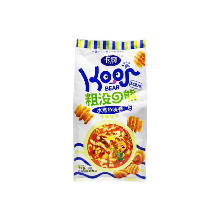 Крекеры пицца-ролл со вкусом отварной рыбы Kagi, 158 г