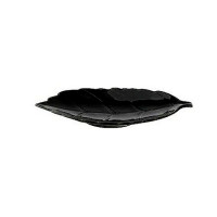 Блюдо листок 22*12,8 см (Черная керамика)