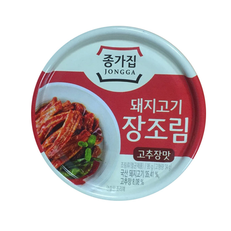 Свинина тушеная на соевом соусе Чанчорим Daesang, 95 г ВЫВОД