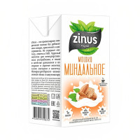 Mолоко Миндальное Zinus Vegan, 1 л