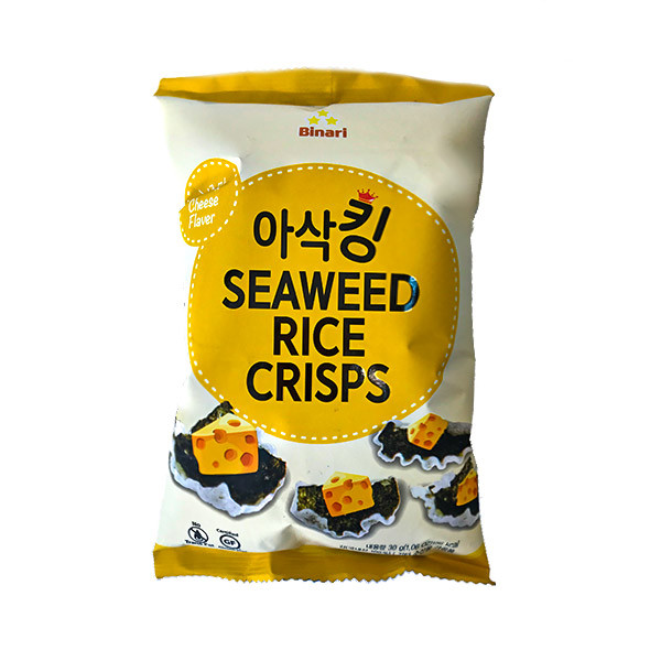 Снеки рисовые с водорослями сырные, 30 г