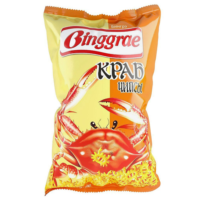 Чипсы Binggrae Краб