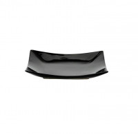 Тарелка квадратная 21,5*21,5 см(черная керамика) РТ211
