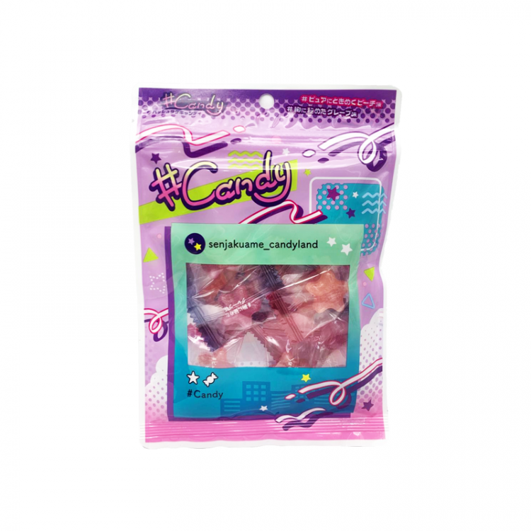 Леденцы "Хэштэг" со вкусами персика и винограда в форме звёзд (ассорти) SENJAKU, 50г