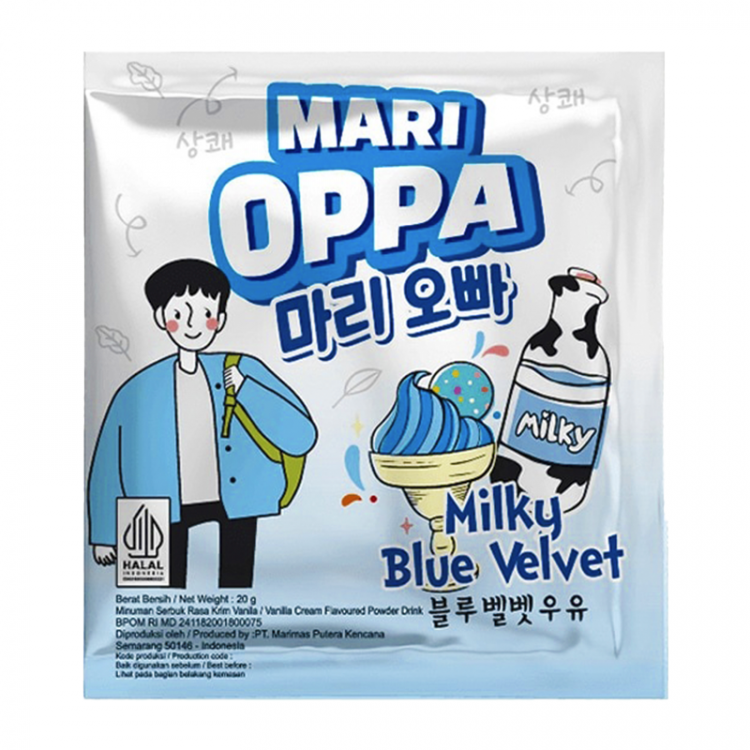 Растворимый напиток Mari Oppa Milky blue Velvet, 20 гр