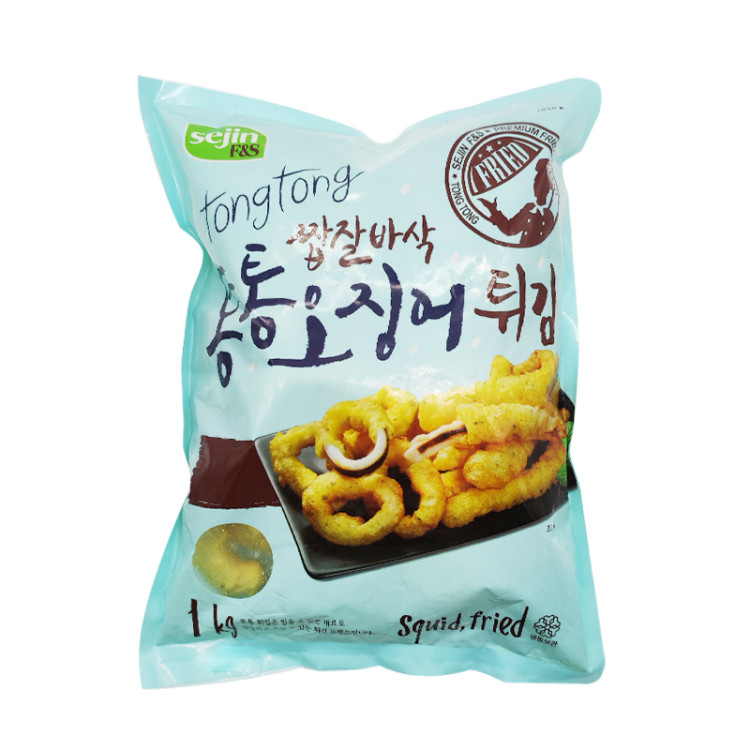 Кольца жареного кальмара CJ, 1 кг