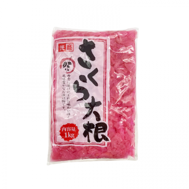 Закуска японская Редька дайкон «Сакура», маринованная резаная, 750 г KOUSYO