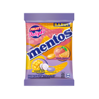 Жевательные конфеты Mentos Peach/Orange & Mango/Taro, 121,5 г