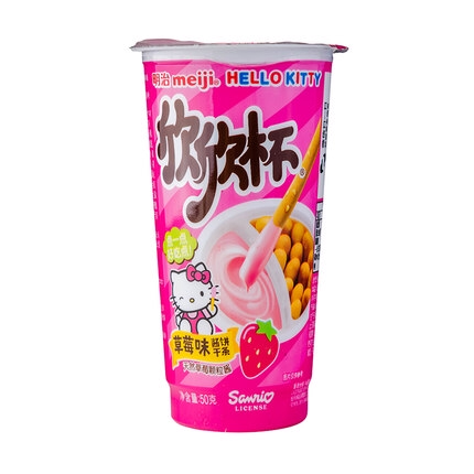 Хлебная палочка Hello Kitty с клубнично-йогуртовой начинкой, 50 г