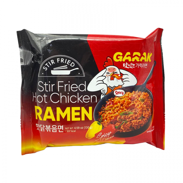 Лапша б\п Рамен Stir-fry со вкусом острой курицы GARAK, 130 г