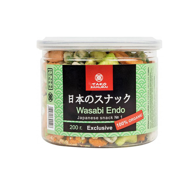 Зеленый горошек по японски "Васаби Эндо" Тако Самурай, 200 г ВЫВОД