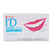 Жевательная резинка ID Xylitol White Lotte, 25 гр