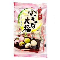 Маленькие дайфуку: белые, розовые и зеленые с начинкой из бобовой пасты (10 шт.) 137 г, Япония