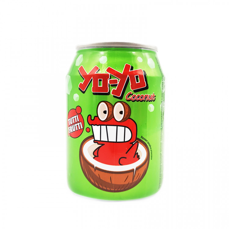 Напиток негазированный со вкусом Тутти Фрутти и кокосовым желе YO-YO, 240 мл