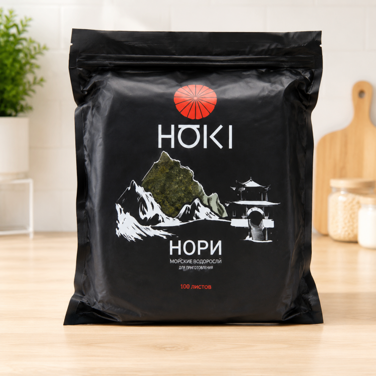 Водоросли сушеные нори Hoki Cook Me 100 л, 230 г