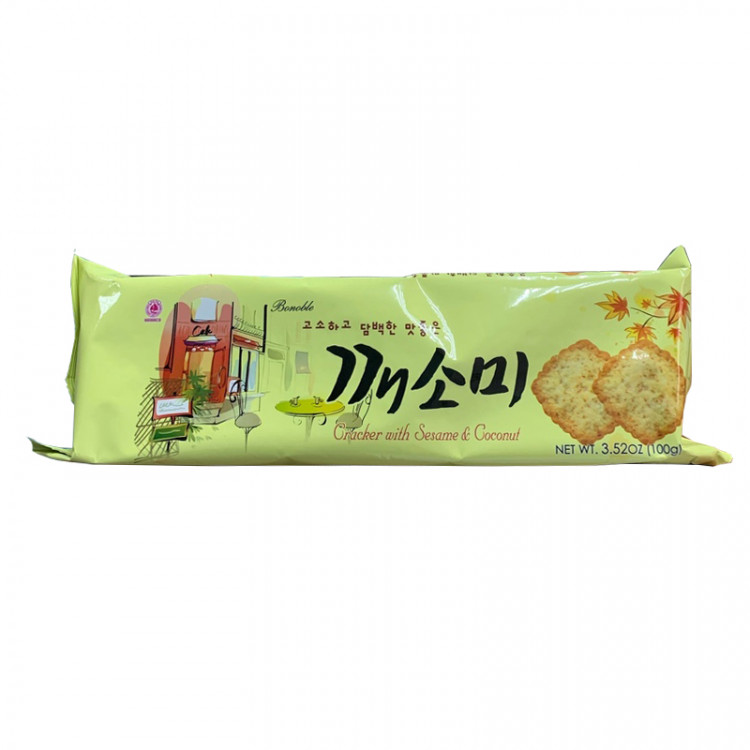 Крекер со вкусом кунжута и кокоса, 100 г