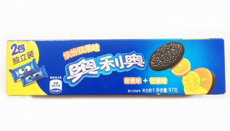 Печенье Oreo со вкусом апельсина и манго, 95 гр