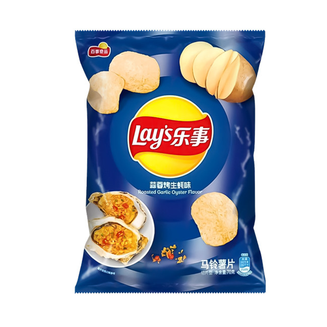 Чипсы Lay's со вкусом устрицы и жареного чеснока, 70 грВЫВОД