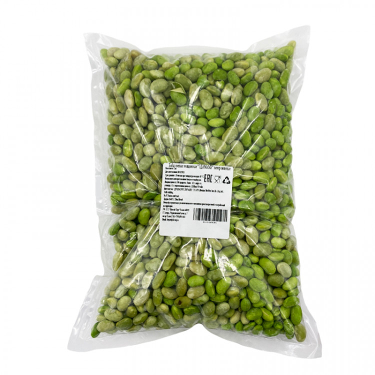 Бобы ЭДАМАМЕ очищенные (прозрачная упак.), 1 кг