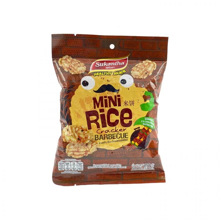 Рисовые крекеры "Sukantha" со вкусом Барбекю, 20 г