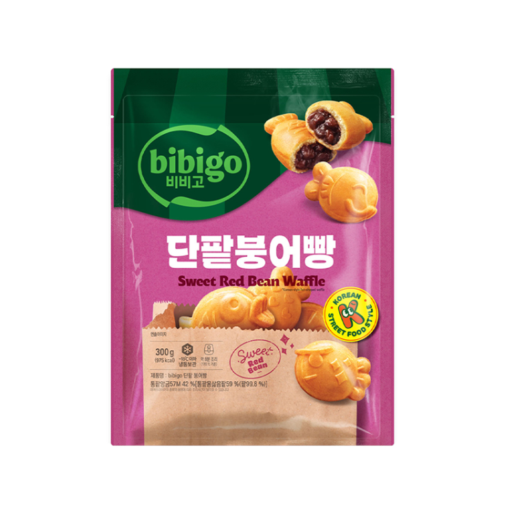 Пуноппан со сладкой фасолью Bibigo, 300 г