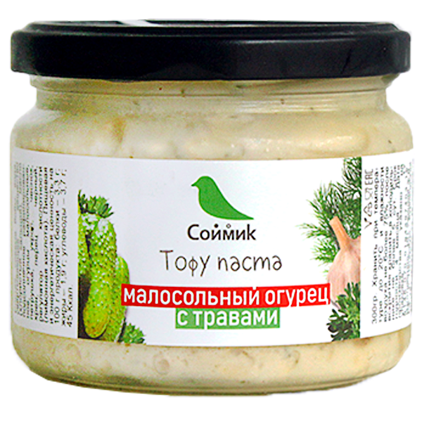 Тофу паста малосольный огурец с травами, 300 гВЫВОД