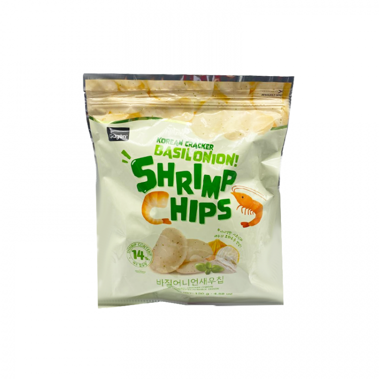 Чипсы креветочные с базиликом и луком, 130 г
