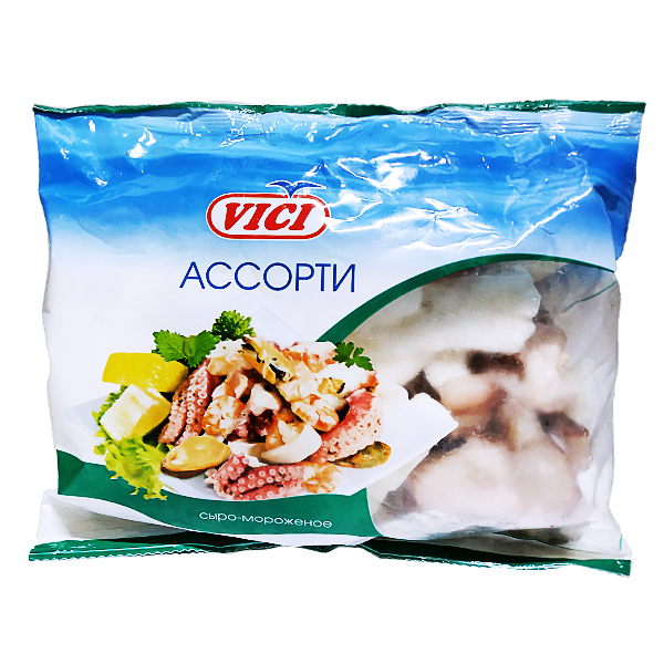 Ассорти из морепродуктов сыро-мороженых, 400 г (VICI)