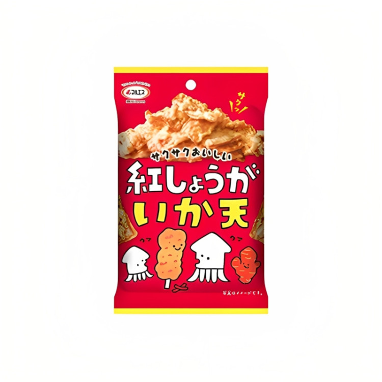 Кальмар жареный со вкусом красного имбиря MARUESU, 22 г