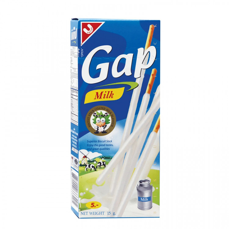 Палочки бисквитные в молочной глазури Gap, 12 гр