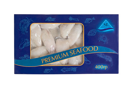 Кальмар сырой замороженный целый очищенный, 400 гр ВЫВОД