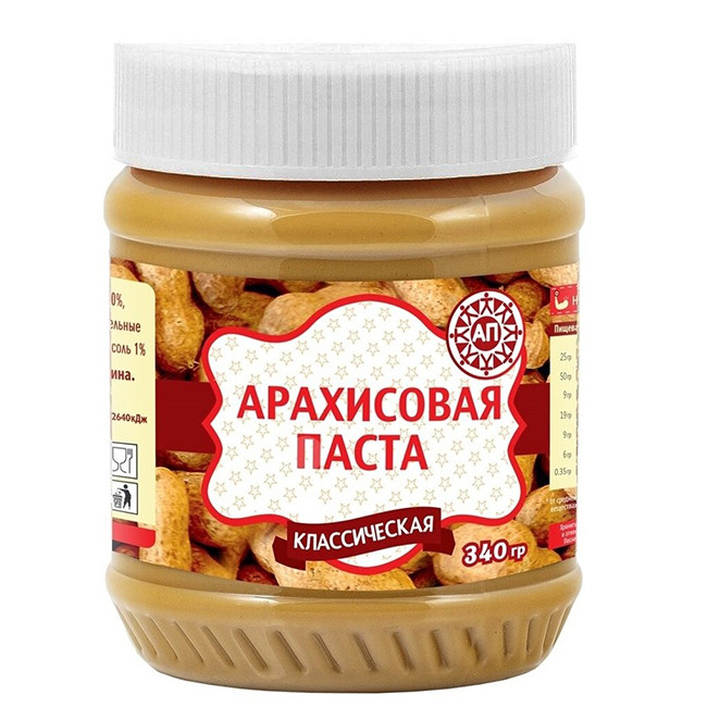Паста арахисовая классическая, 340 гр ВЫВОД