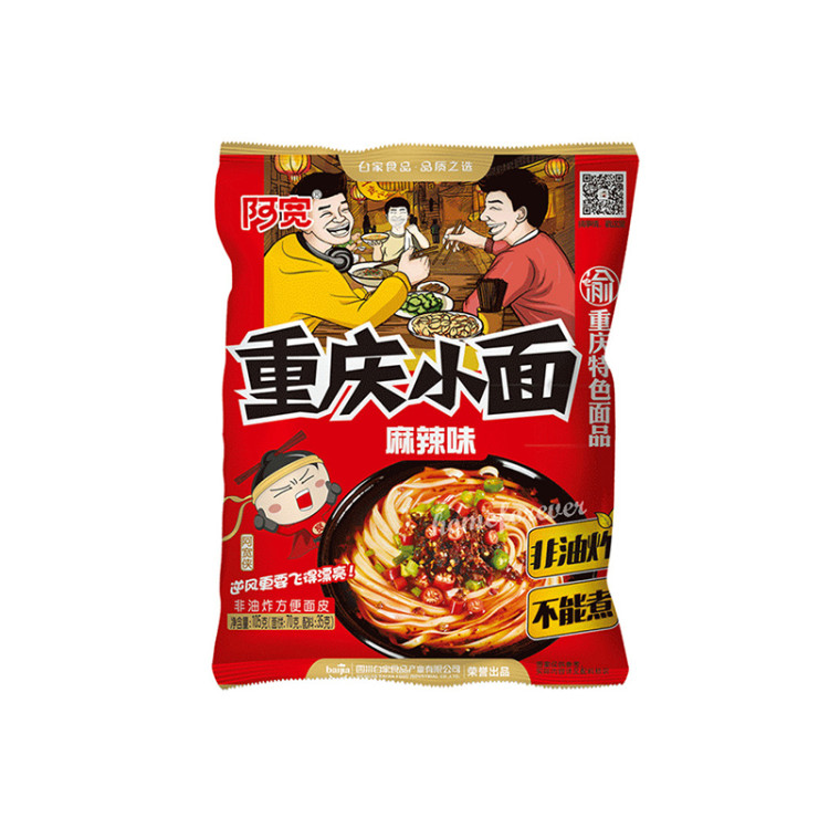 Лапша б/п Akuan по-чунцински острая, м/у 100 г