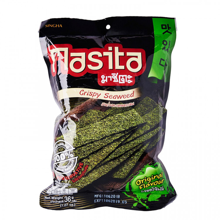 Снеки из водорослей с оригинальным  вкусом ТМ "МАЧИТА", 36 г