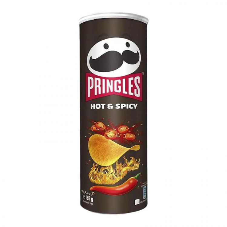 Чипсы картофельные Pringles hot&spicy, 165 г