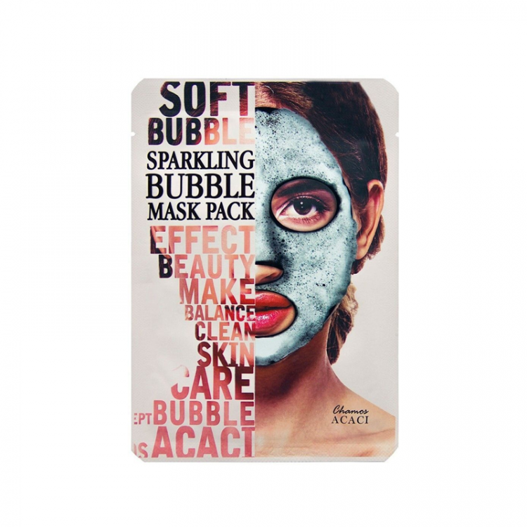 Маска для лица очищающая кислородная Chamos Acaci, 25мл