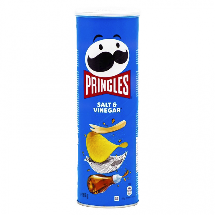 Чипсы картофельные Pringles salt&vinegar, 165 г