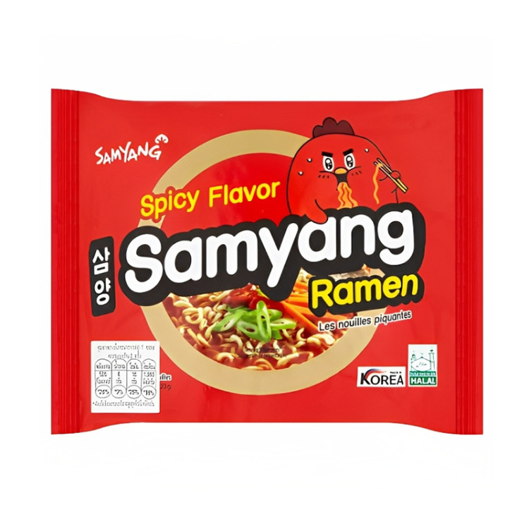 Лапша б\п Samyang Spicy с курицей и овощами, 120 гр