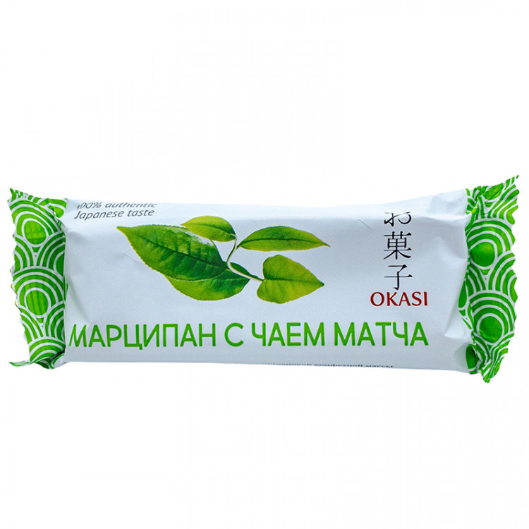 Батончик марципановый с чаем матча Okasi, 50 г