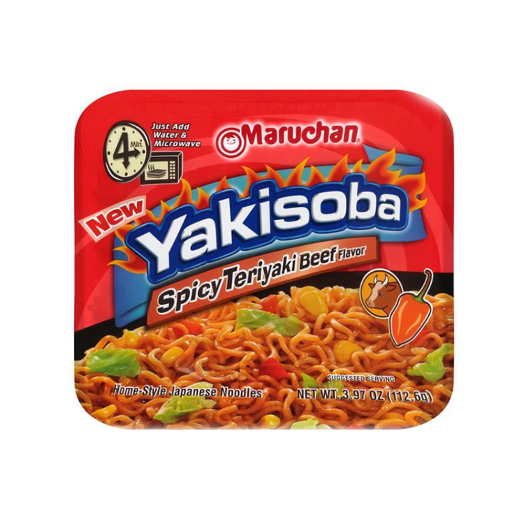 Лапша б\п Маручан Якисоба говядина с соусом Терияки острая, 112,6 гр