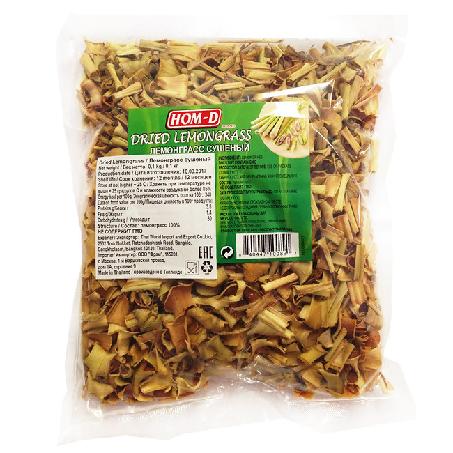 Лемонграсс сушеный HOM-D, 100 г